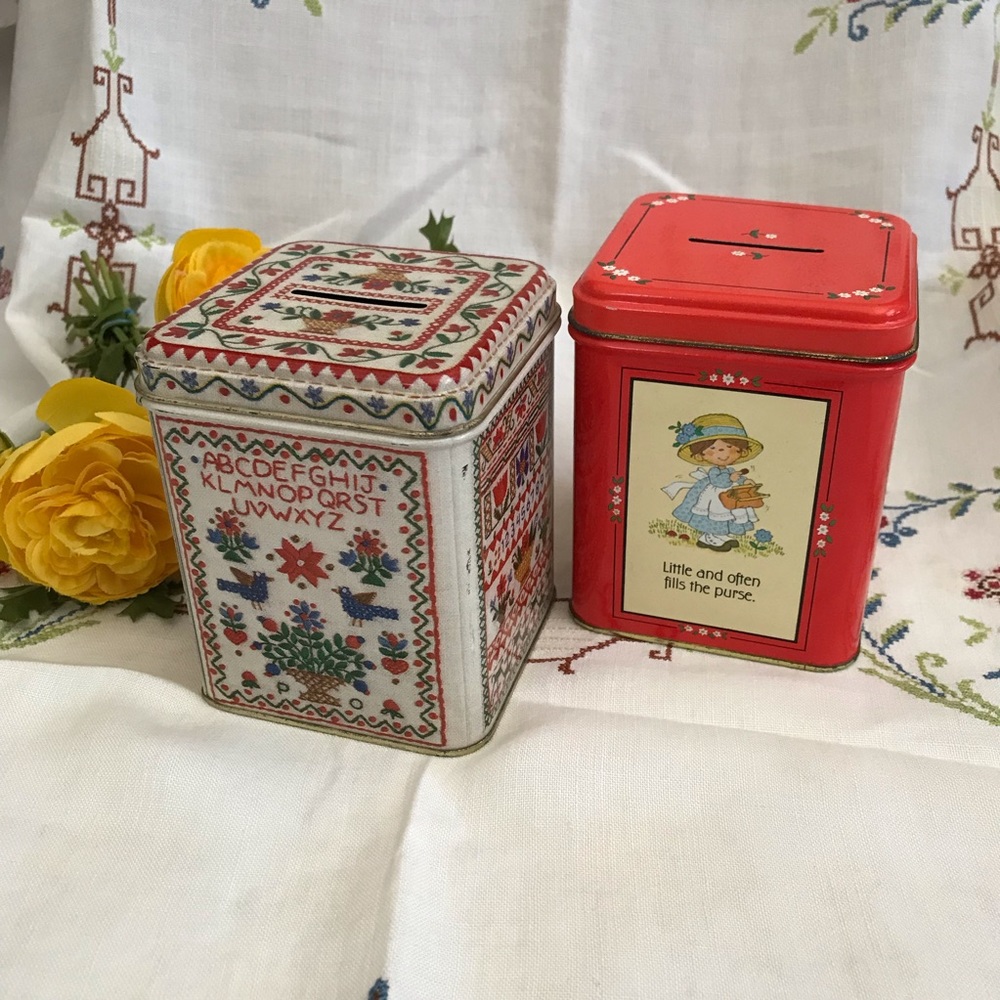 Vintage Hallmark tin coin bank/ piggy bank - Picture 7 of 7